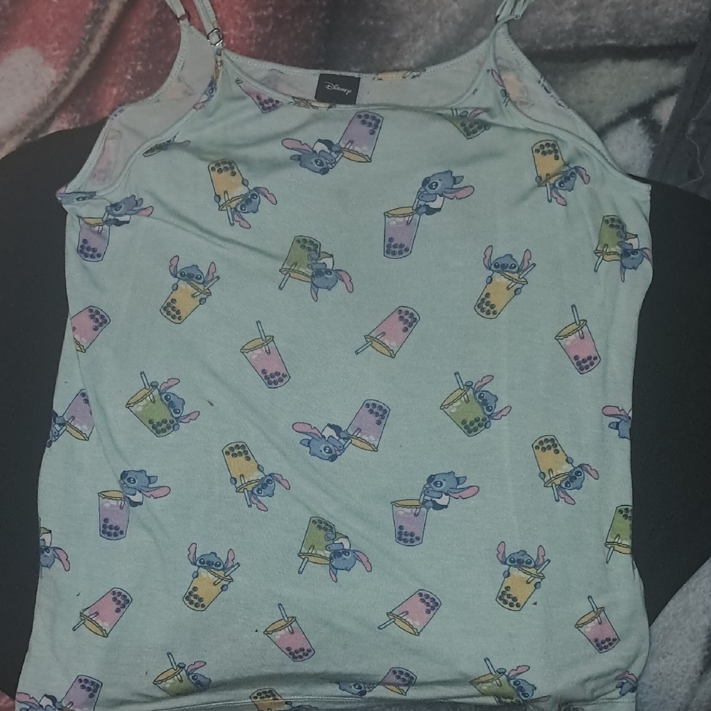 Disney Pastel Stitch and Boba Tank Top